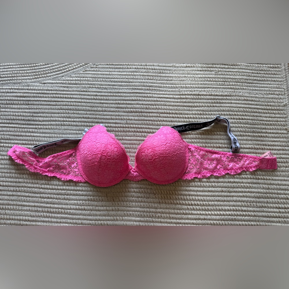 Juicy Couture Pink Lace Bra Intimates Sleepwear
